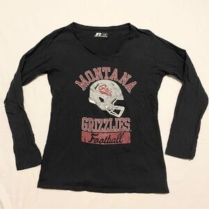 Montana Grizzlies Football Russell Long Sleeve Shirt Girls Size Large 12-14